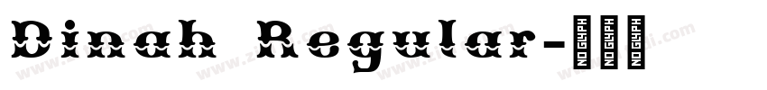 Dinah Regular字体转换